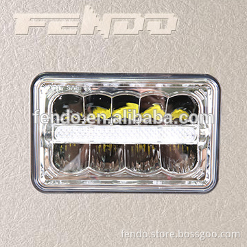 High Brightness LED Jeep Wrangler Low High Position Headlight Harley Headlamp
